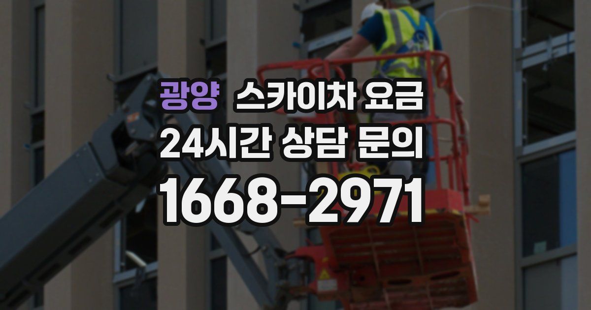 광양 스카이차 요금