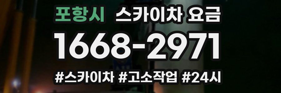 포항시 스카이차 요금