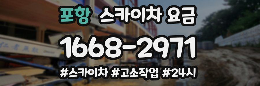 포항 스카이차 요금