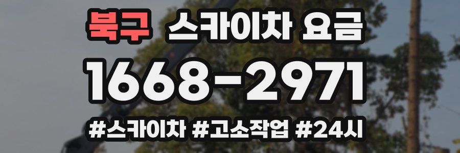 북구 스카이차 요금