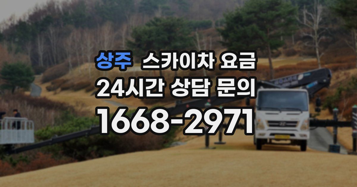 상주 스카이차 요금