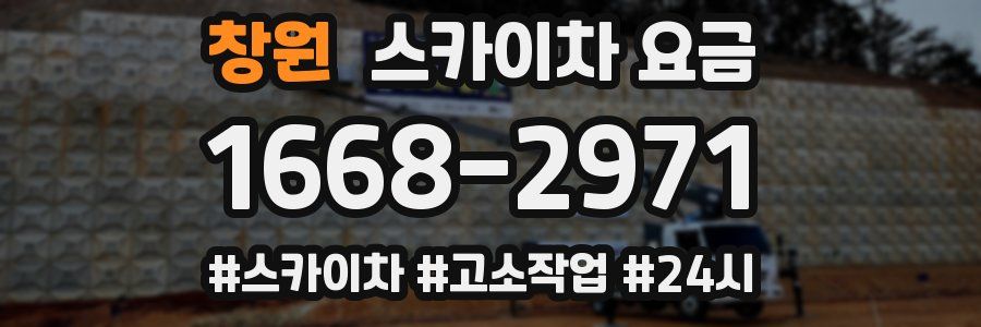 창원 스카이차 요금