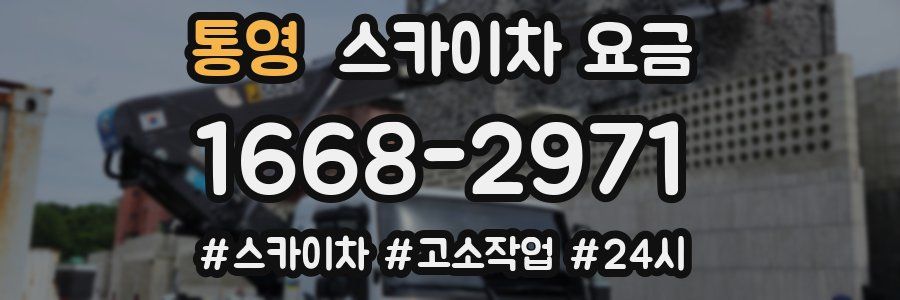 통영 스카이차 요금