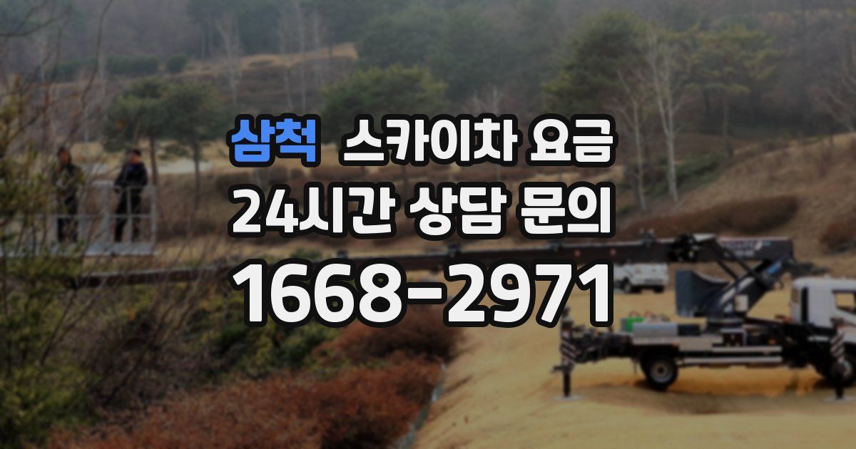 삼척 스카이차 요금