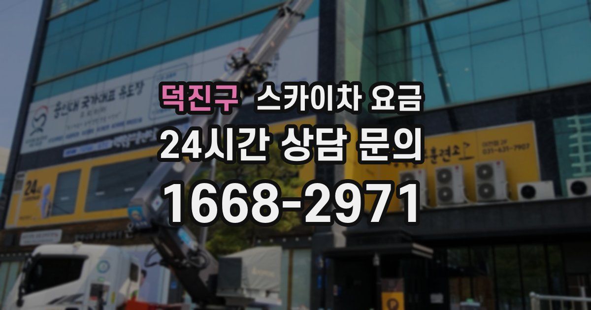 덕진구 스카이차 요금