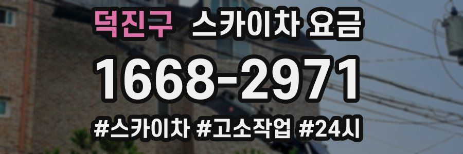 덕진구 스카이차 요금