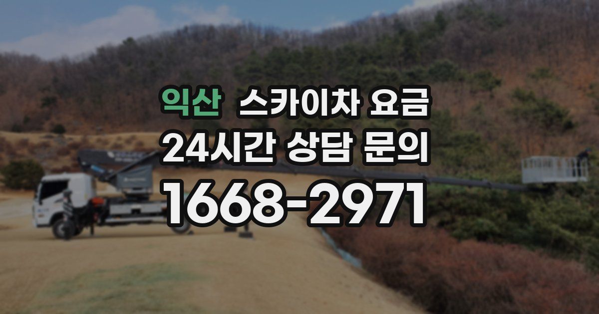 익산 스카이차 요금