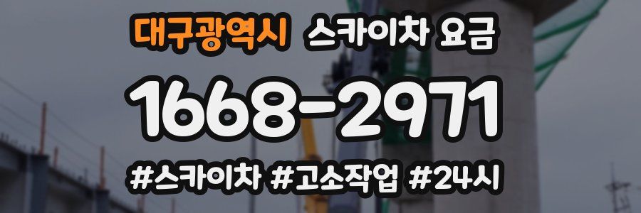 대구광역시 스카이차 요금