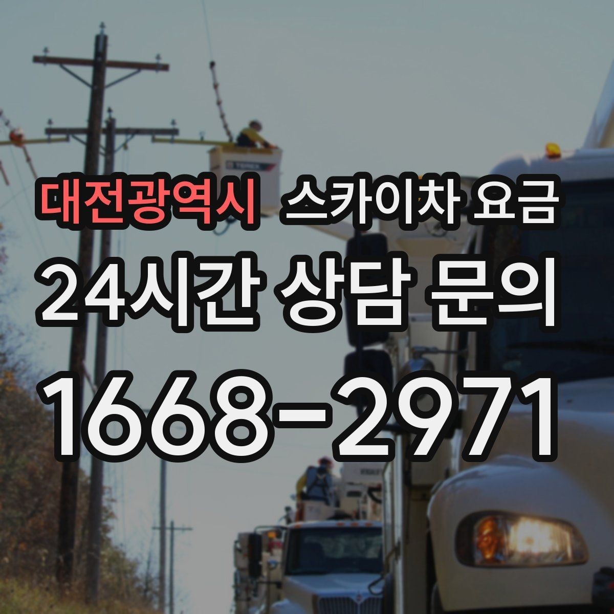 대전광역시 스카이차 요금 추가 비용이 생기는 대표 상황 정리
