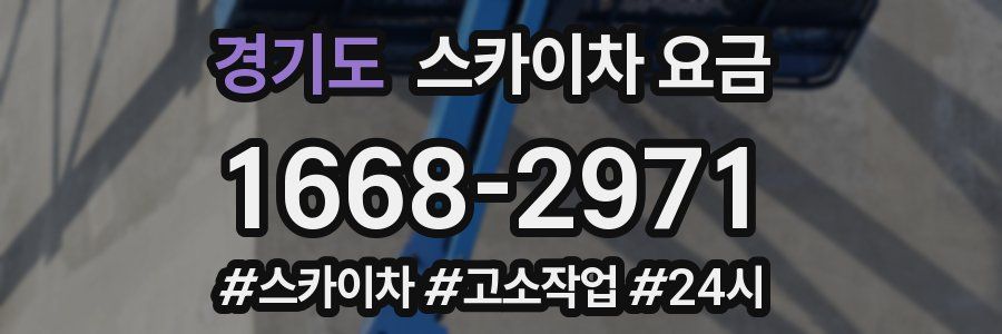 경기도 스카이차 요금