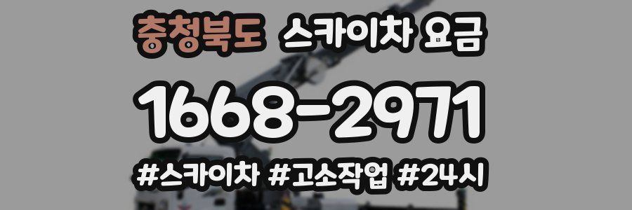 충청북도 스카이차 요금