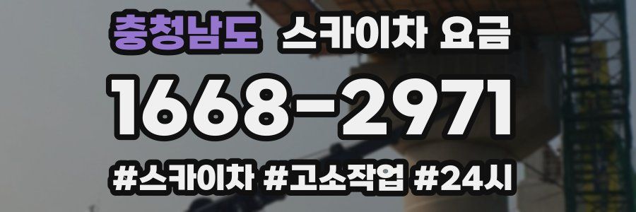 충청남도 스카이차 요금