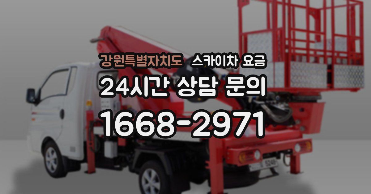 강원특별자치도 스카이차 요금