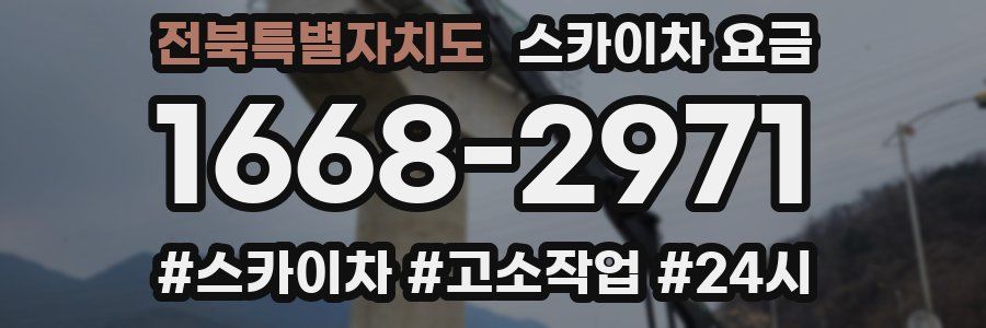 전북특별자치도 스카이차 요금