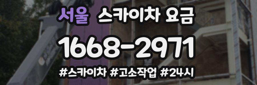 서울 스카이차 요금