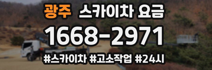 광주 스카이차 요금