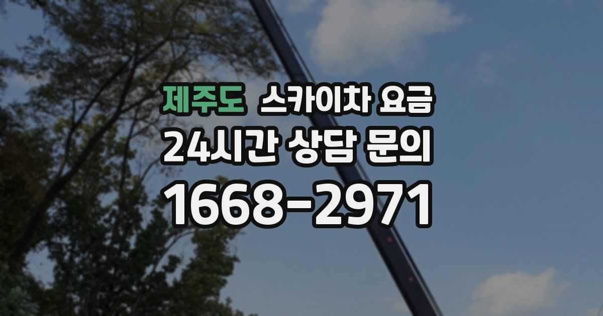 제주도 스카이차 요금