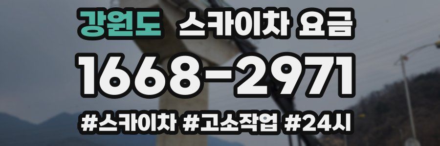 강원도 스카이차 요금