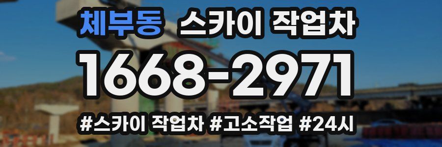 체부동 스카이 작업차