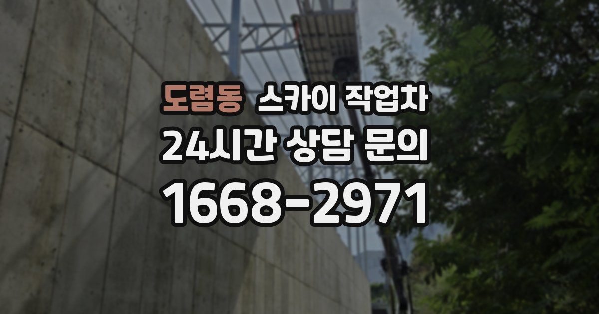 도렴동 스카이 작업차