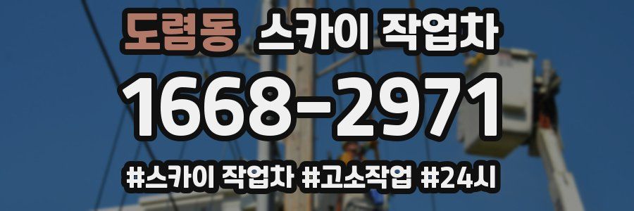 도렴동 스카이 작업차