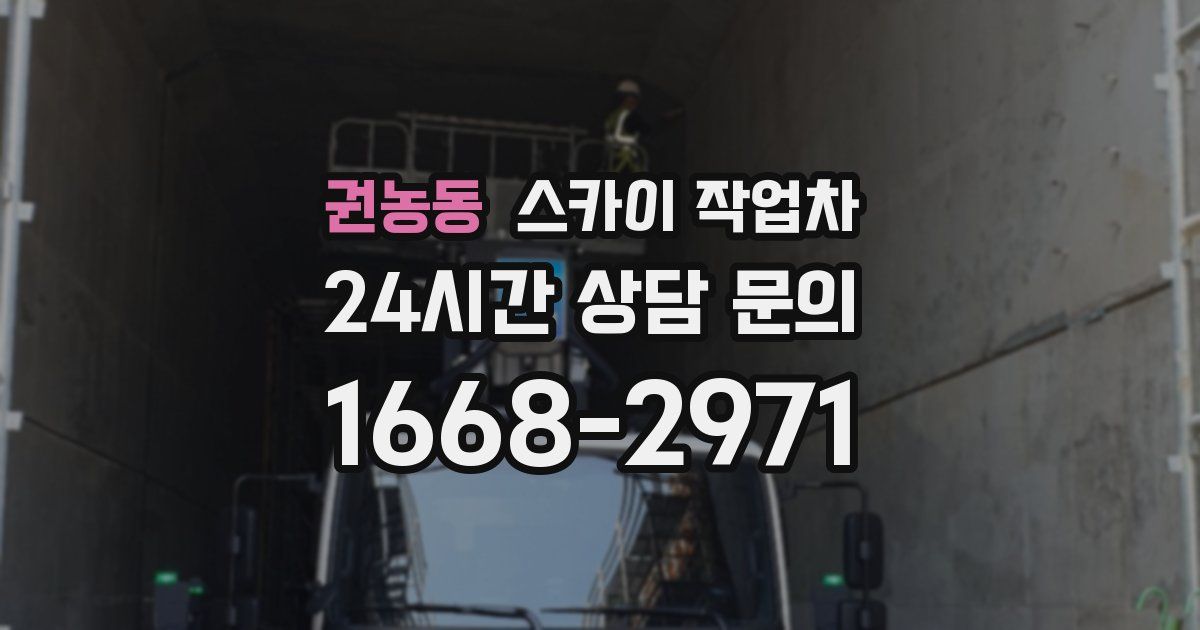 권농동 스카이 작업차