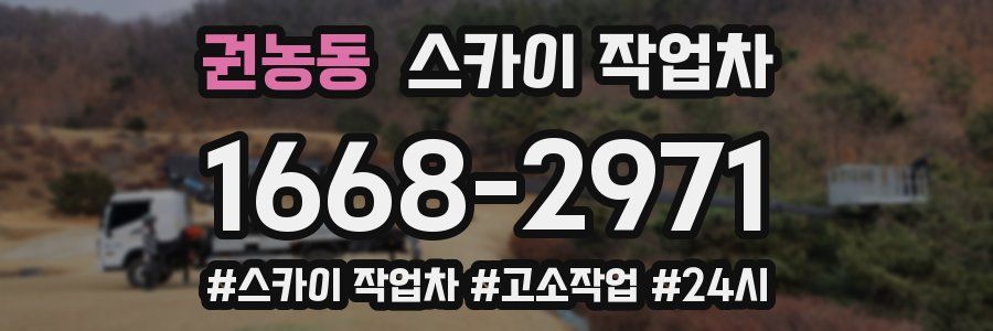 권농동 스카이 작업차