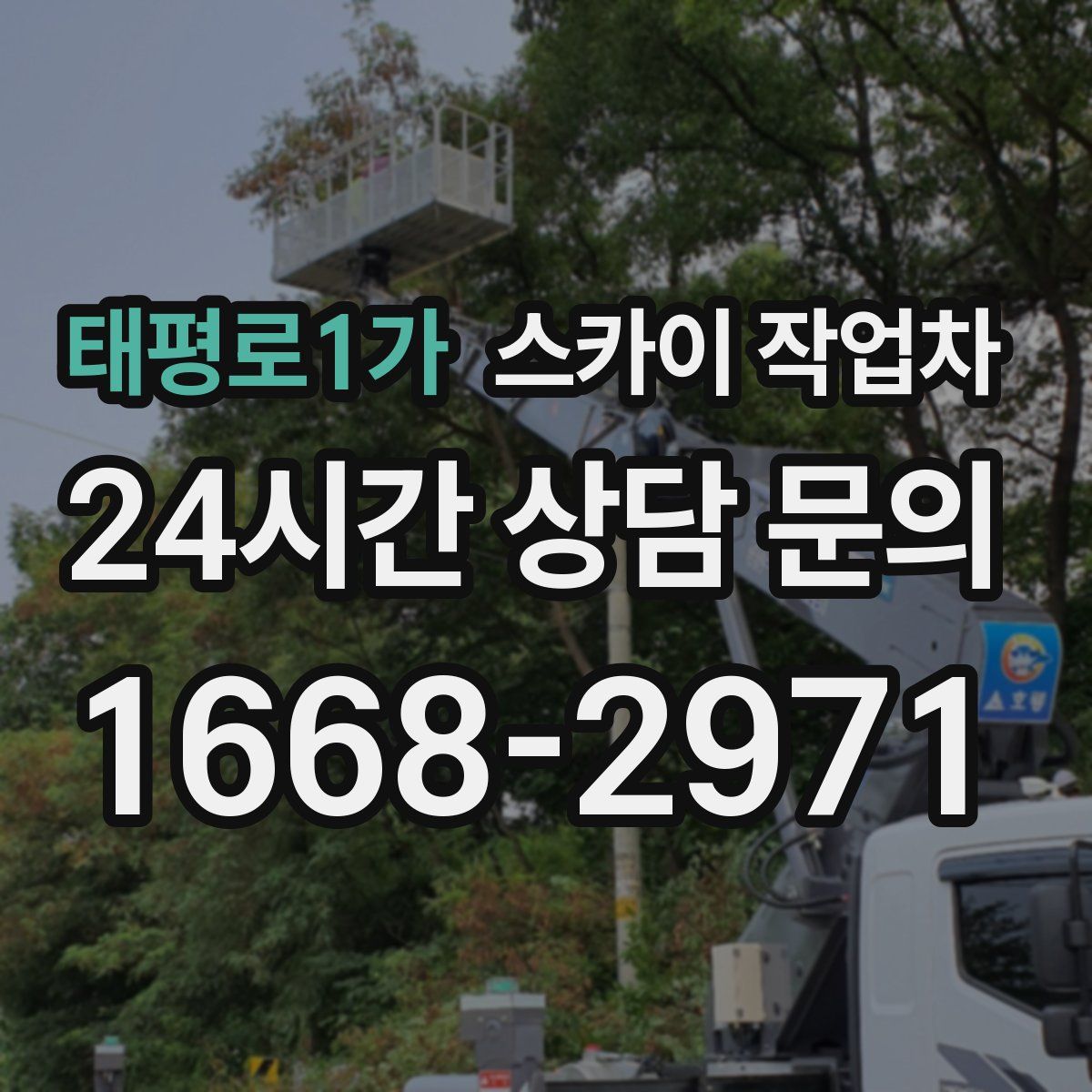 태평로1가 스카이 작업차