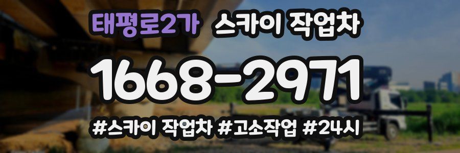 태평로2가 스카이 작업차