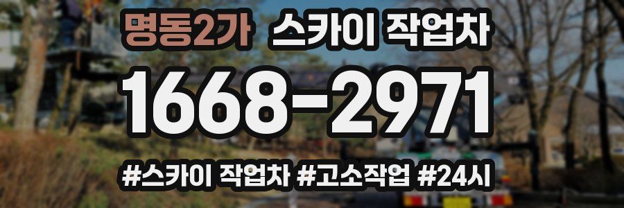 명동2가 스카이 작업차