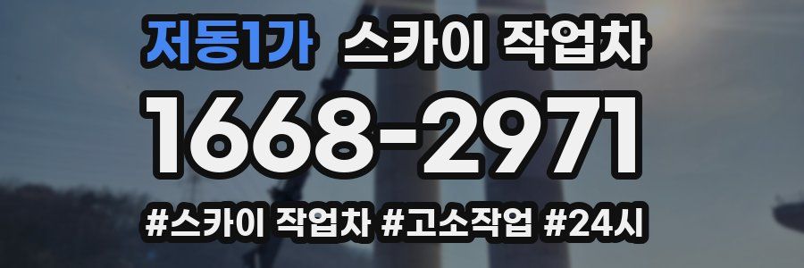 저동1가 스카이 작업차