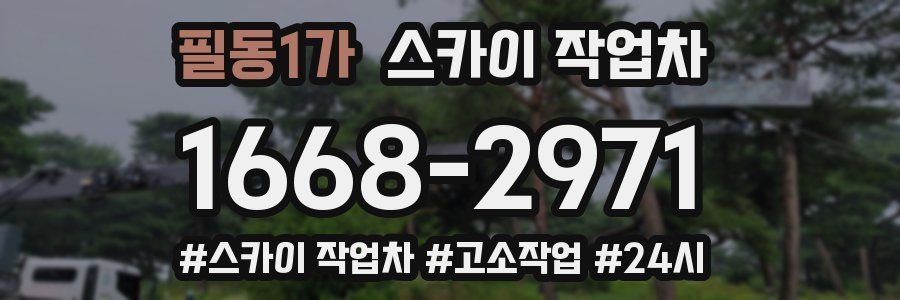 필동1가 스카이 작업차