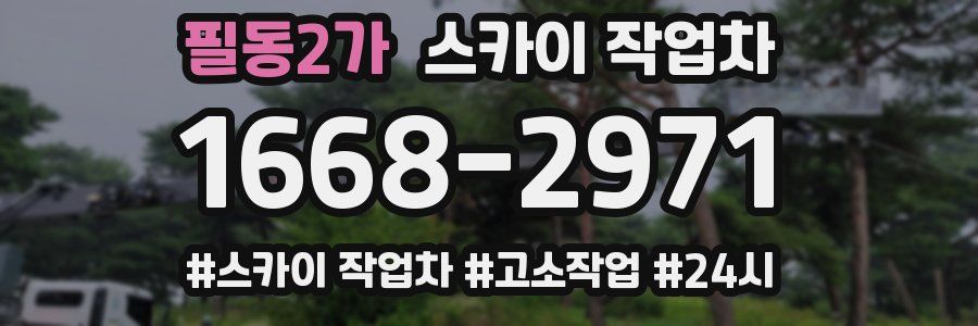 필동2가 스카이 작업차