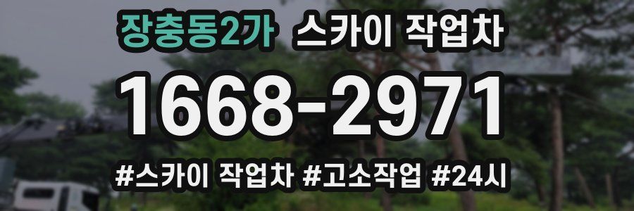 장충동2가 스카이 작업차