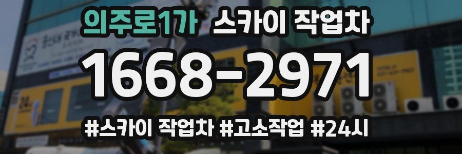 의주로1가 스카이 작업차