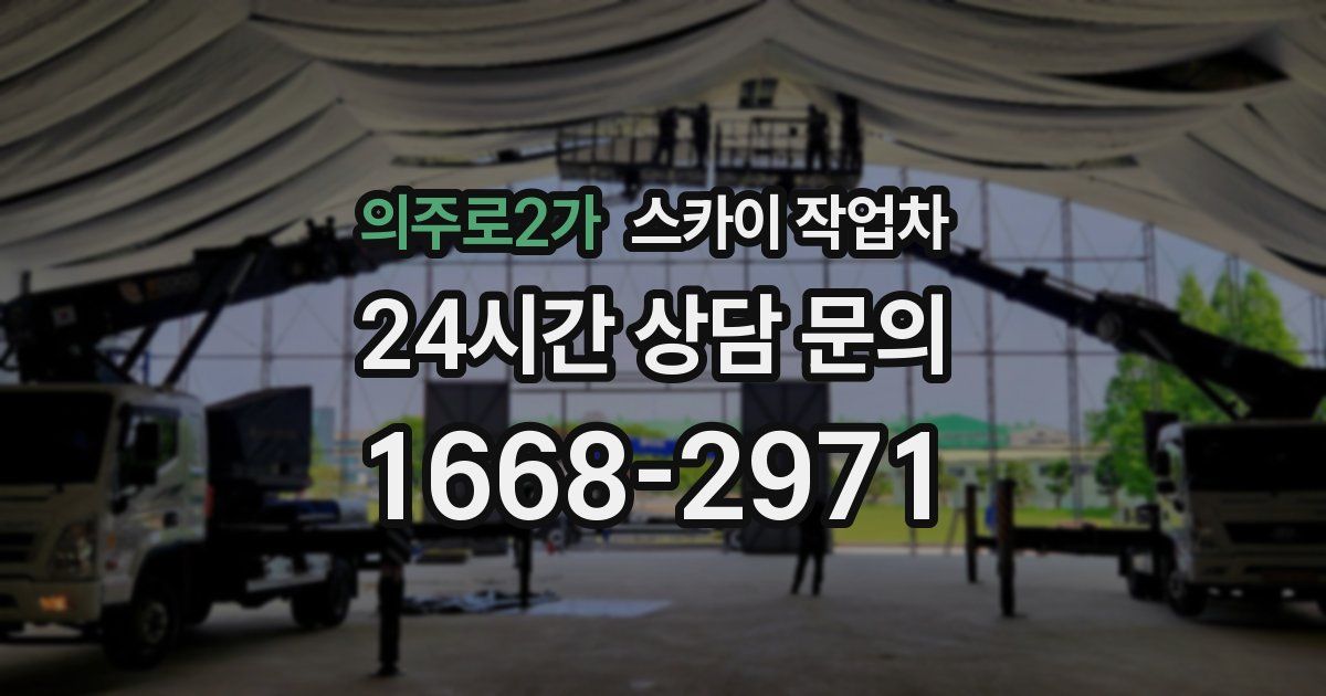 의주로2가 스카이 작업차