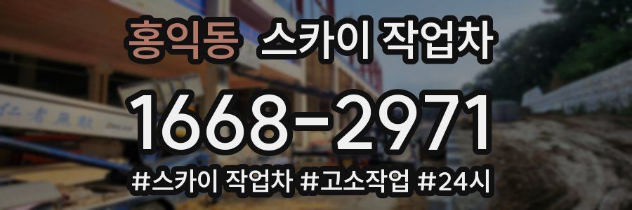 홍익동 스카이 작업차