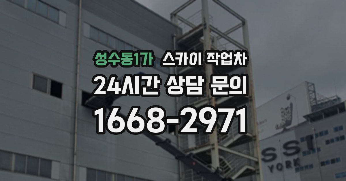 성수동1가 스카이 작업차