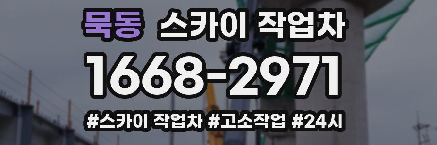 묵동 스카이 작업차