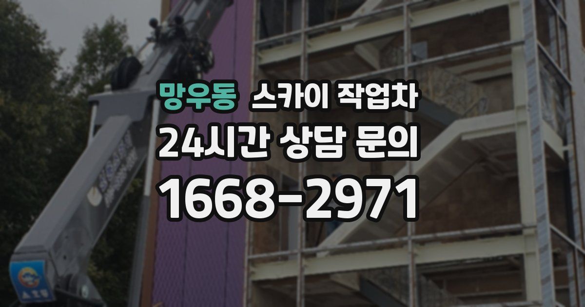 망우동 스카이 작업차