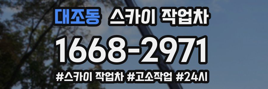 대조동 스카이 작업차