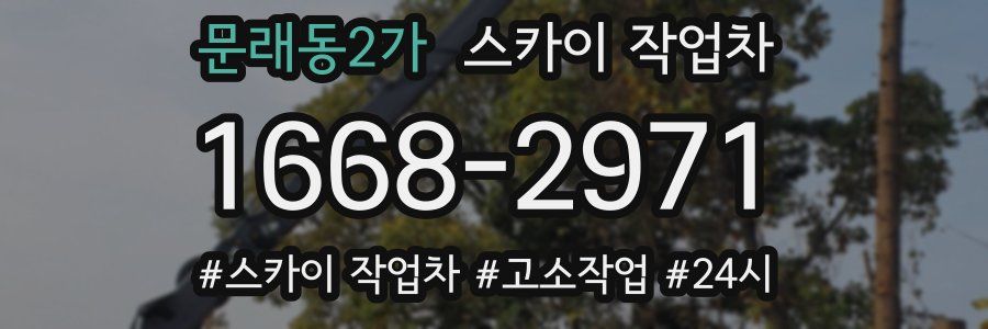 문래동2가 스카이 작업차