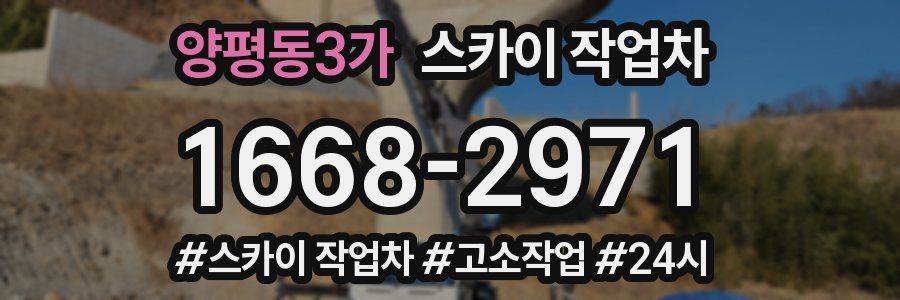 양평동3가 스카이 작업차