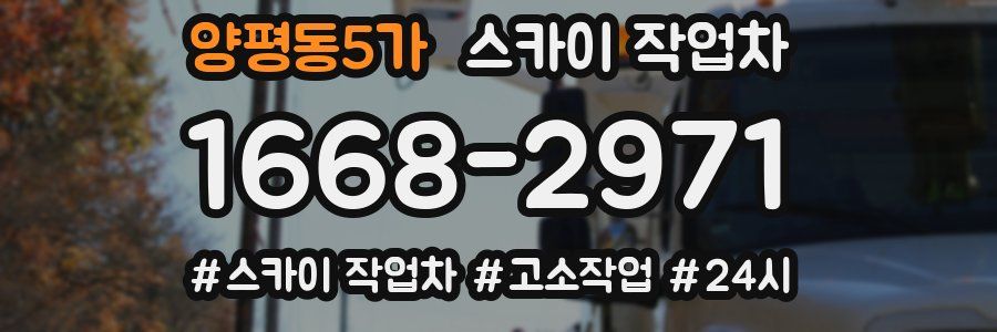 양평동5가 스카이 작업차