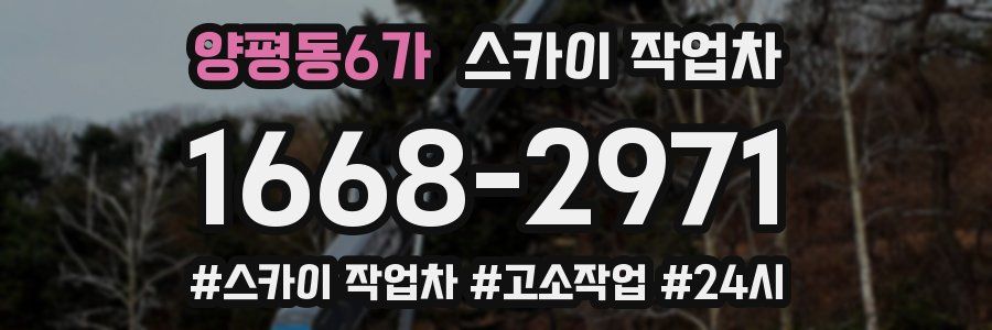 양평동6가 스카이 작업차