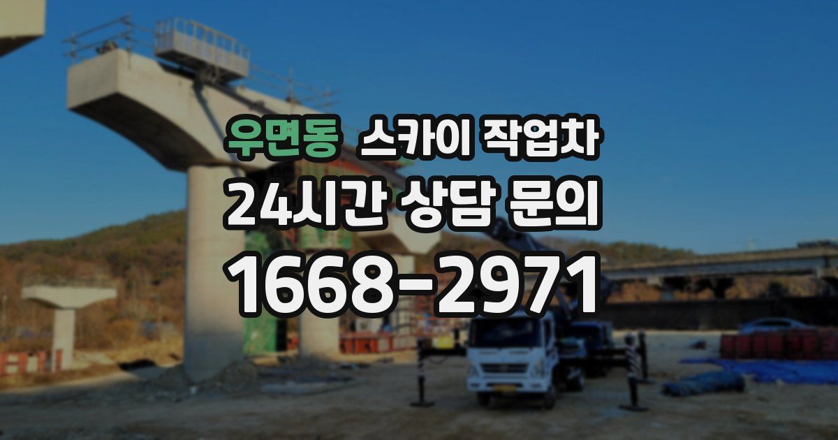 우면동 스카이 작업차