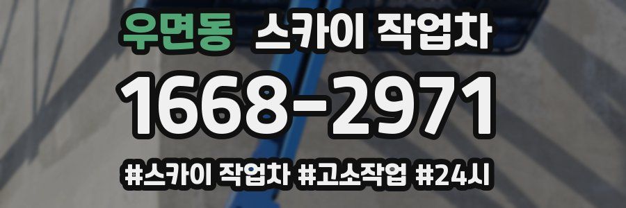 우면동 스카이 작업차