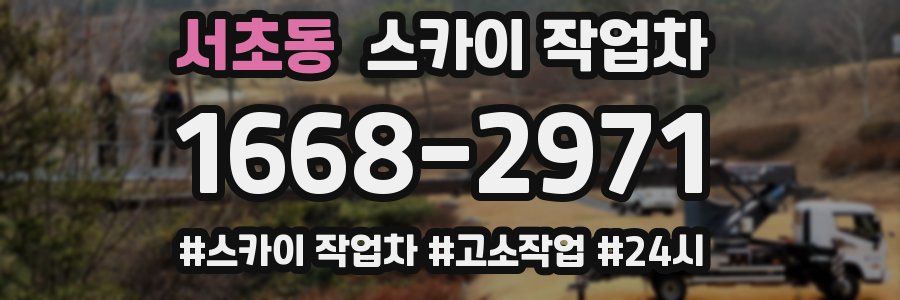 서초동 스카이 작업차