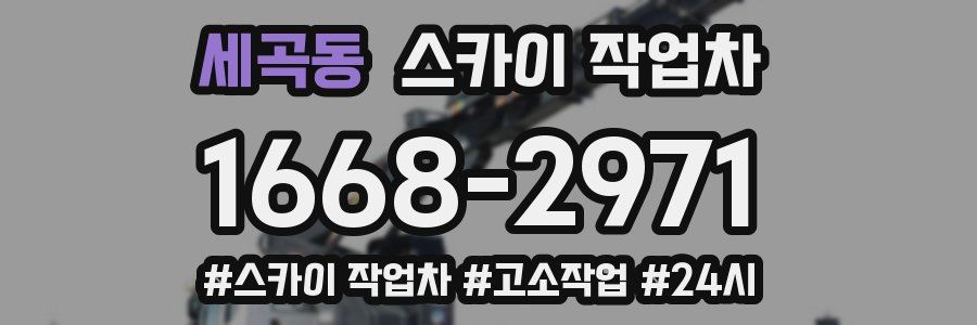 세곡동 스카이 작업차