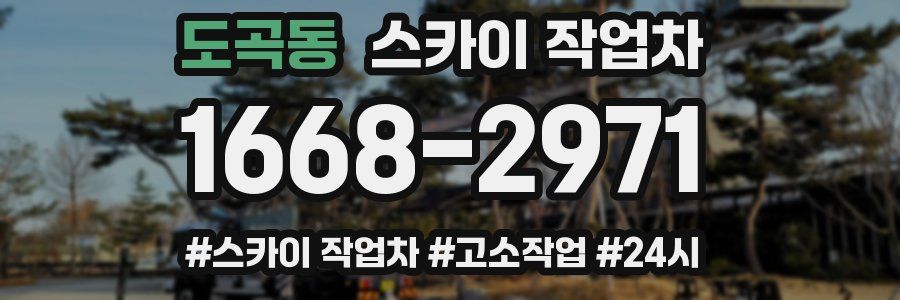 도곡동 스카이 작업차